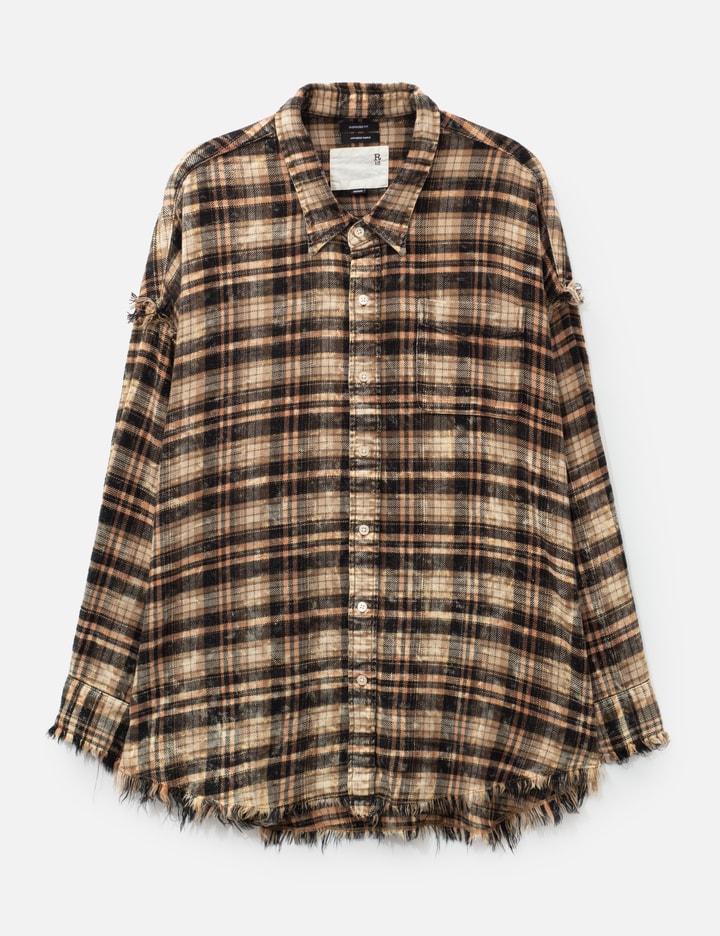 R13 Shredded Seam Drop Neck Shirt