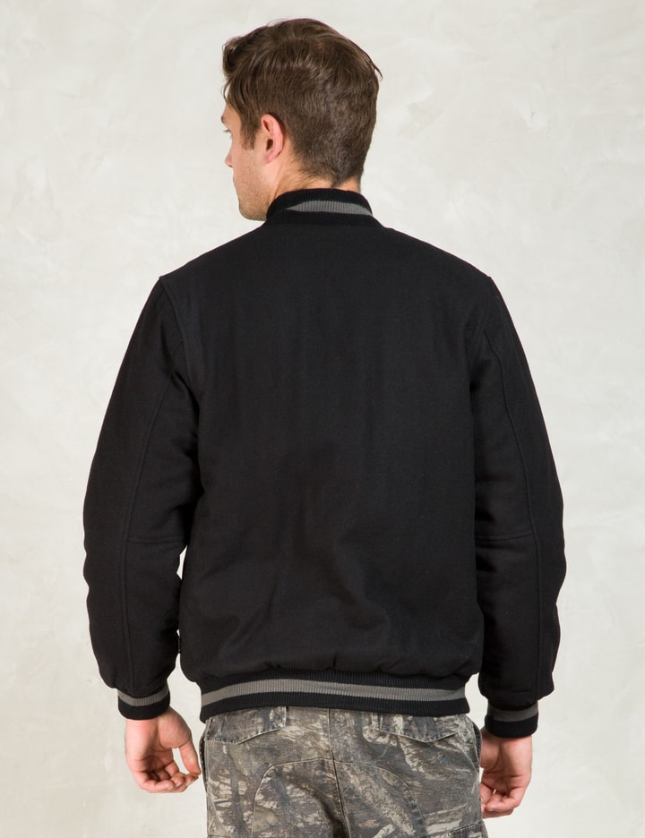 Black Big S Letterman Jacket Placeholder Image