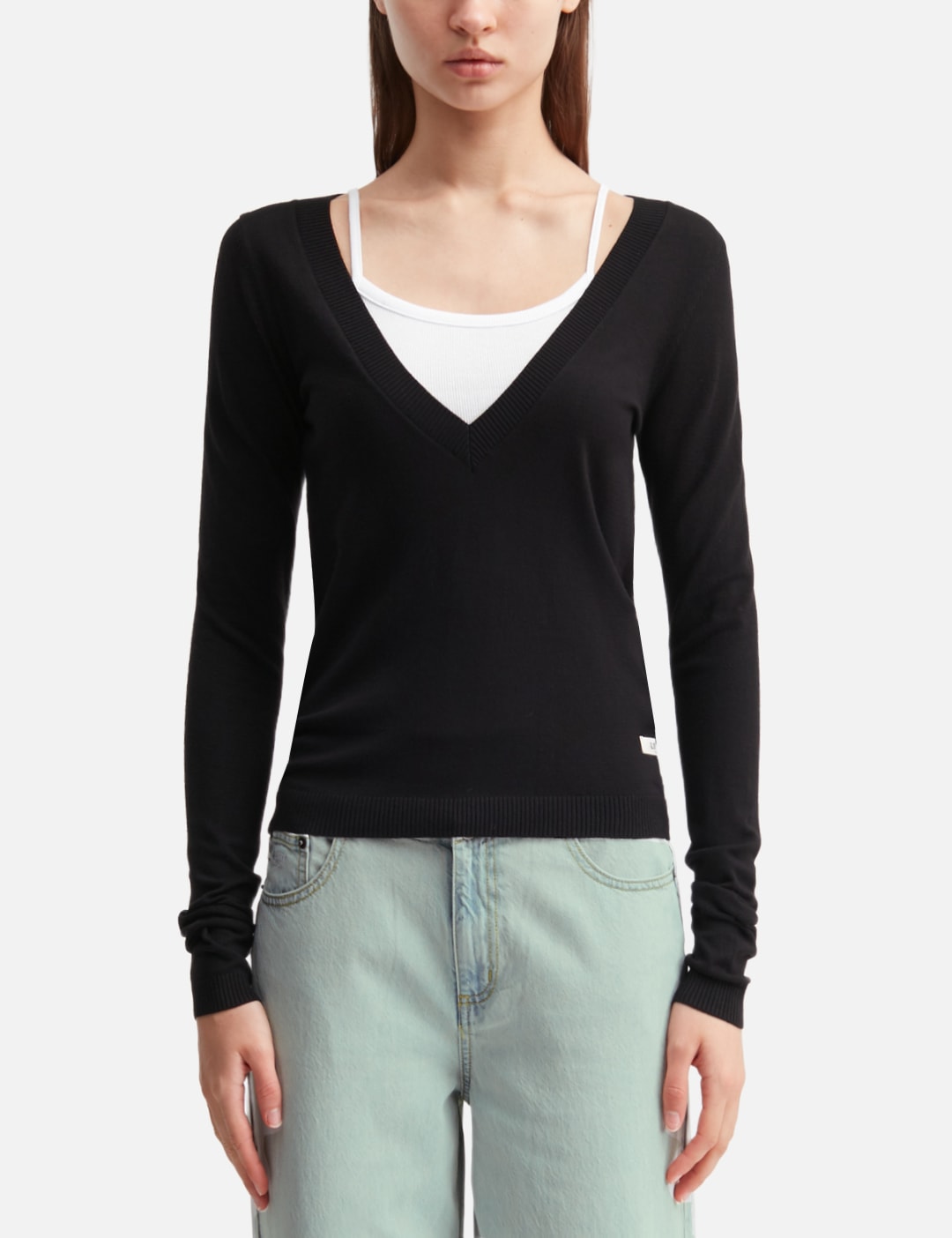 G Deep V-Neck Knit view 11