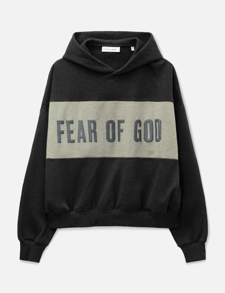 Cropped Relaxed Panelled Hoodie