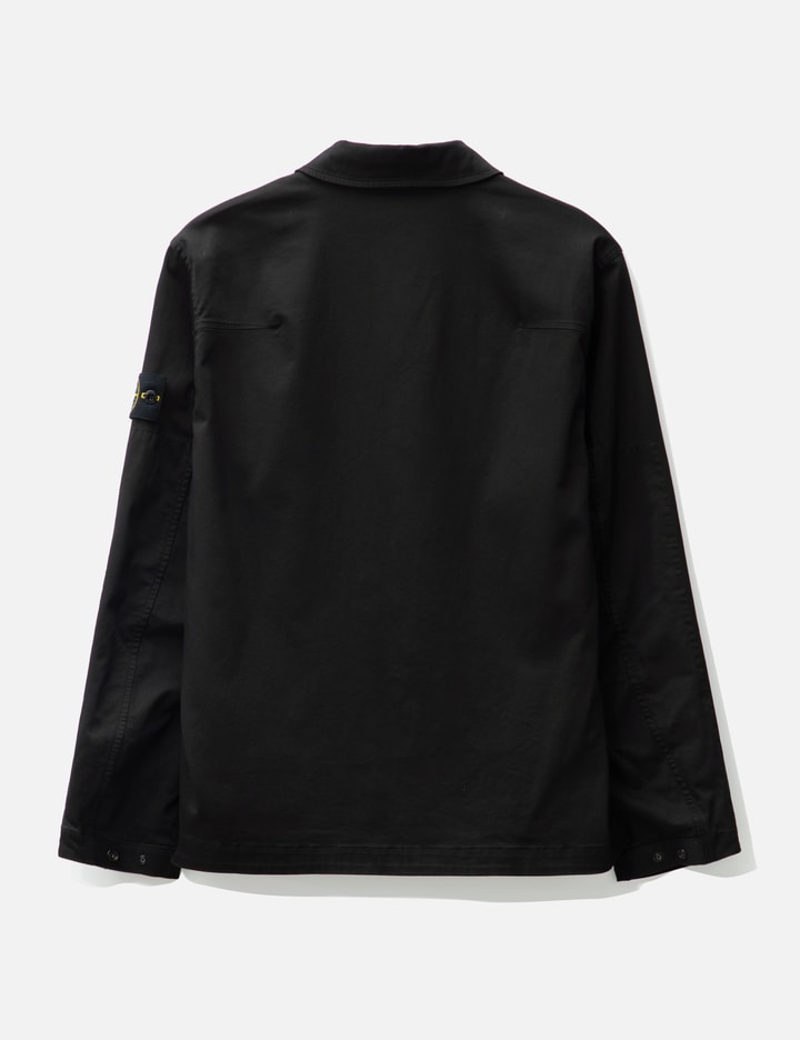 Shop Stone Island Regular Fit Overshirt In Black