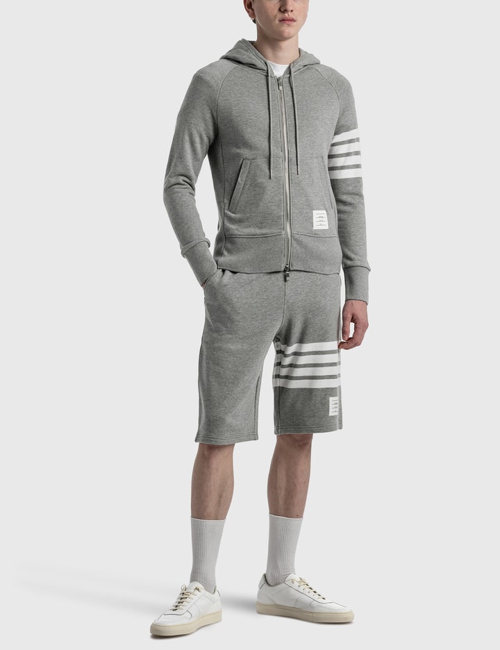 Loopback Jersey Knit 4-Bar Zip-Up Hoodie Placeholder Image