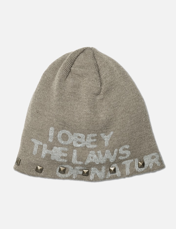 I OBEY STUDDED BEANIE Placeholder Image