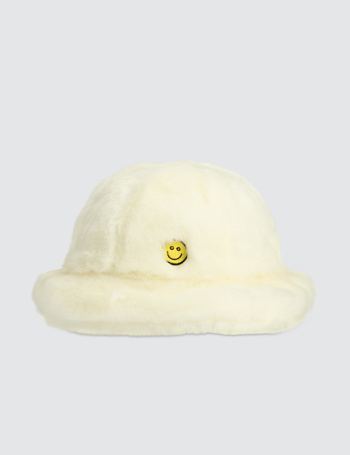 Smile Faux Fur Bucket Hat Placeholder Image