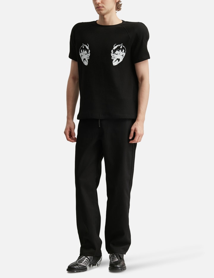 THUG CLUB Bulk Shoulder Waffle T-Shirt