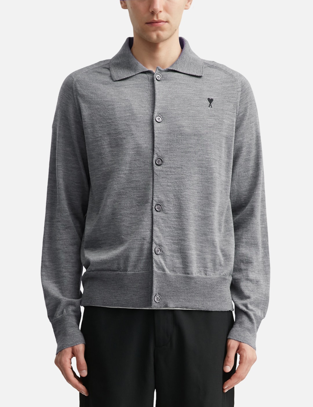 Wool Shirt Collar Ami De Coeur Cardigan view 11