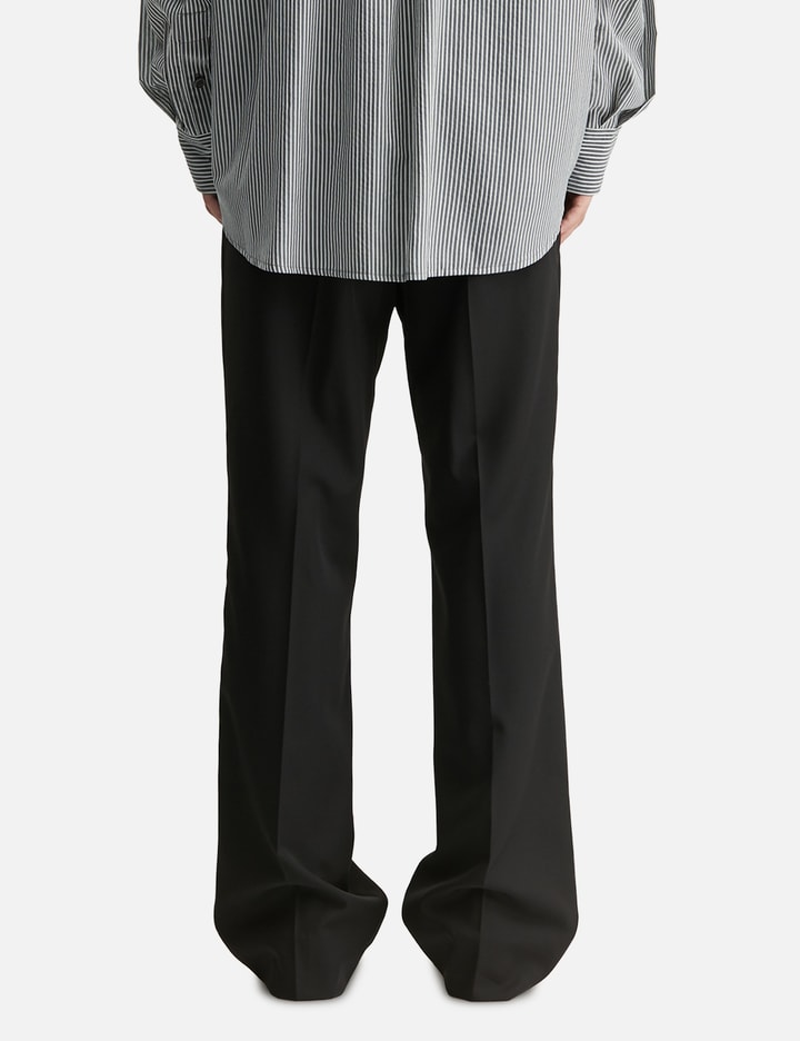 Wooyoungmi Black Semi-Wide Wool Pants