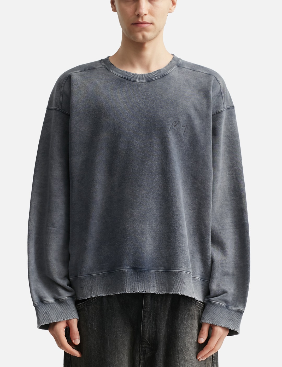 Embroidery Dyed Long Sleeve T-Shirt view 18