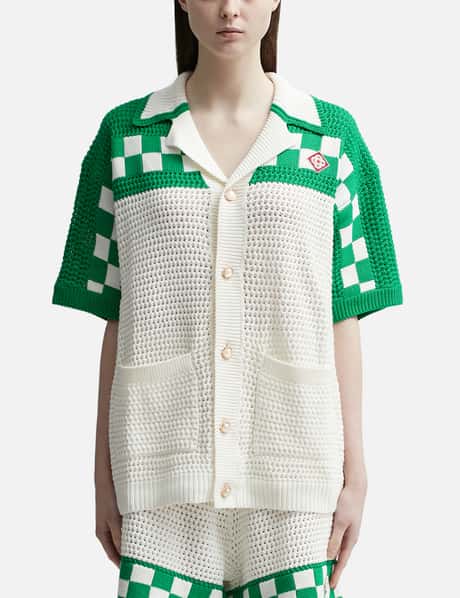 Casablanca Knitted Crochet Shirt