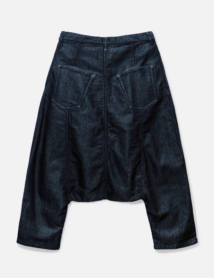 Comme Des Garçons Black Denim Crop Pants Placeholder Image