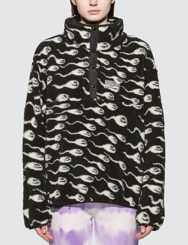 Juju Sperm Print Fleece Pullover Jacket Placeholder Image