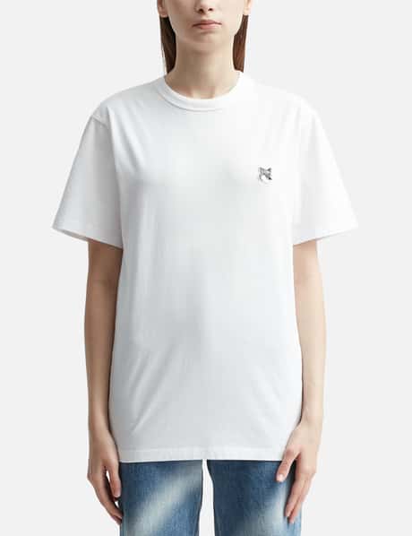 Maison Kitsuné グレー フォックスヘッド パッチ クラシックTシャツ