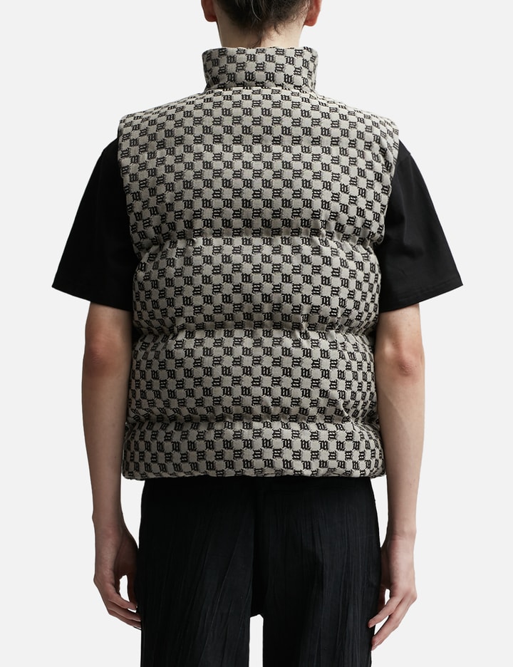 JACQUARD CANVAS MONOGRAM PUFFER VEST Placeholder Image