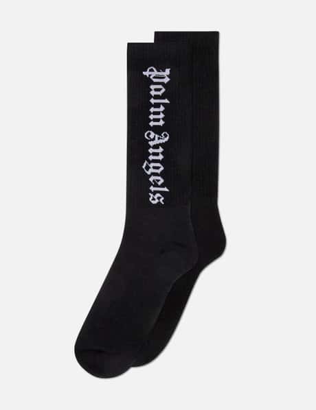 Palm Angels Gothic Logo Socks