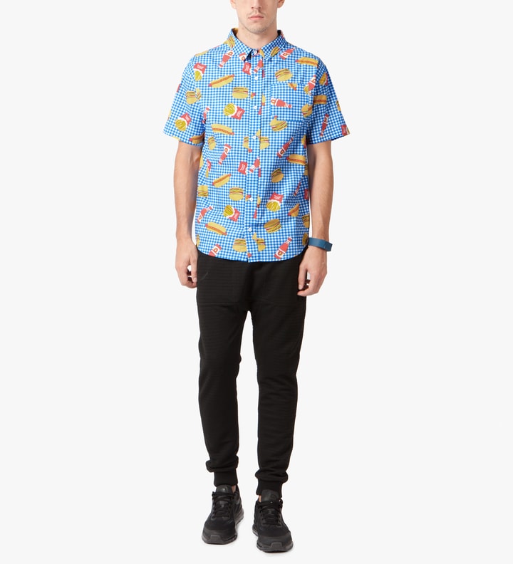 Blue Musty Burger S/S Woven Shirt Placeholder Image