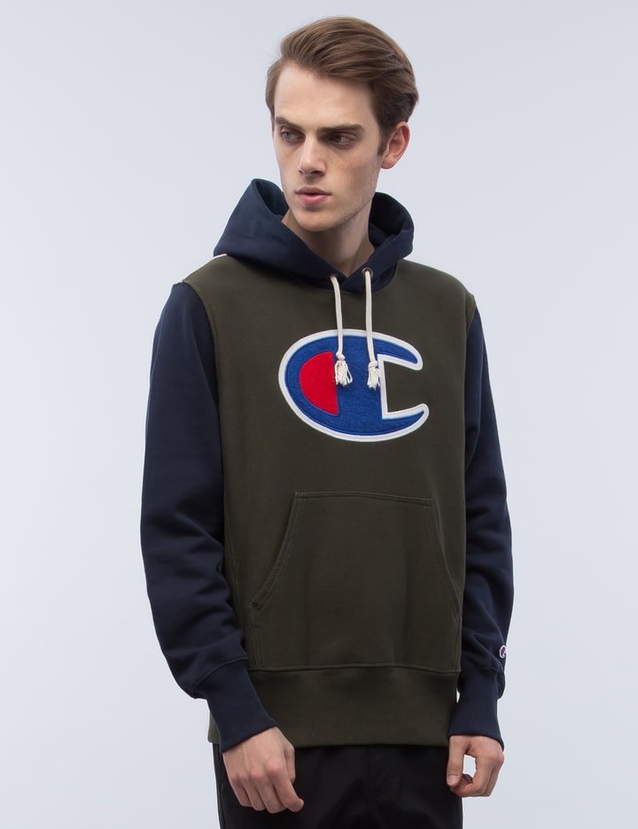 Tri-Color Oversize Logo Hoodie Placeholder Image