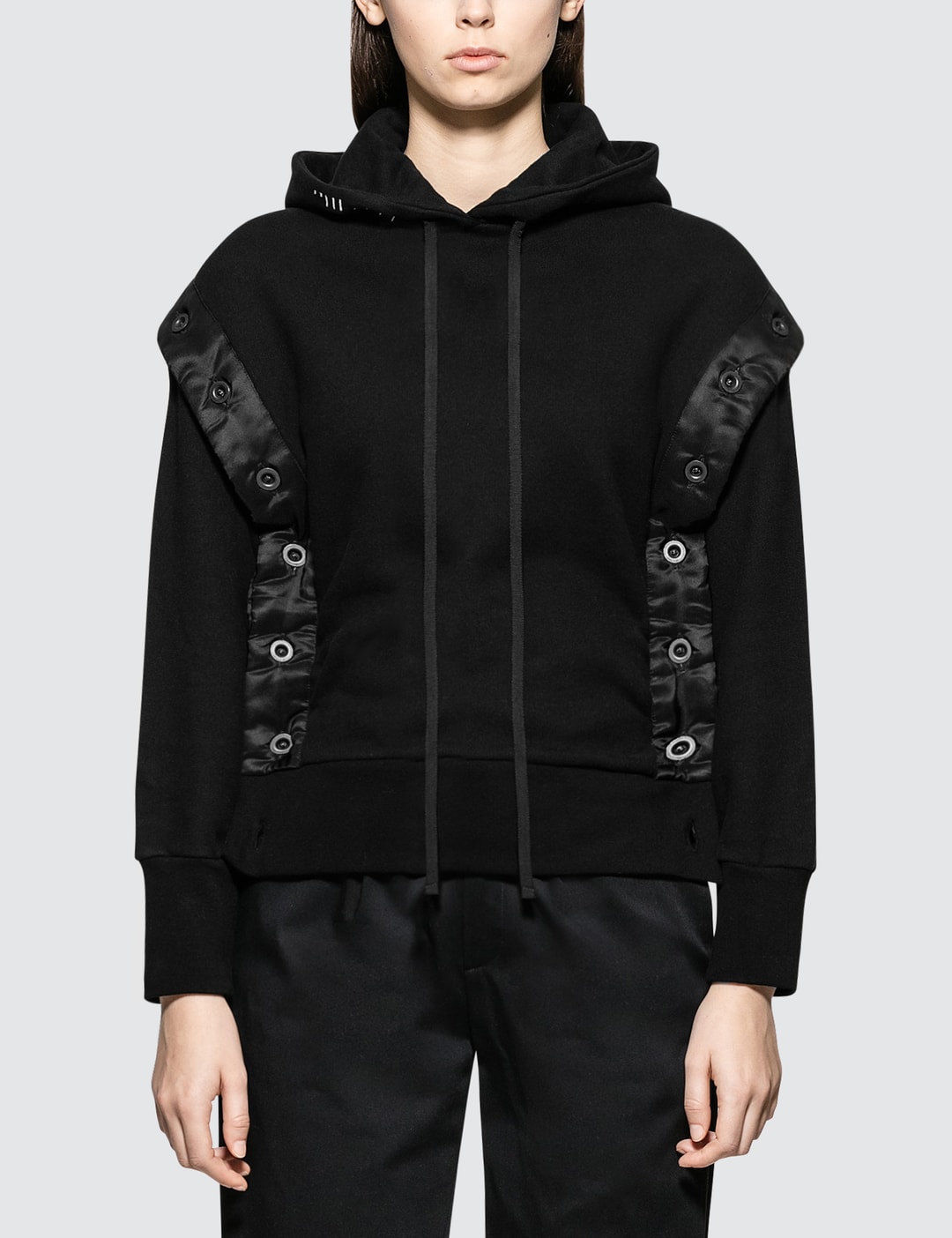 Terry Open Button Hoodie Placeholder Image