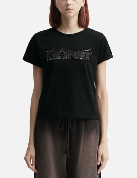 DEINET Logo Ringer T-shirt