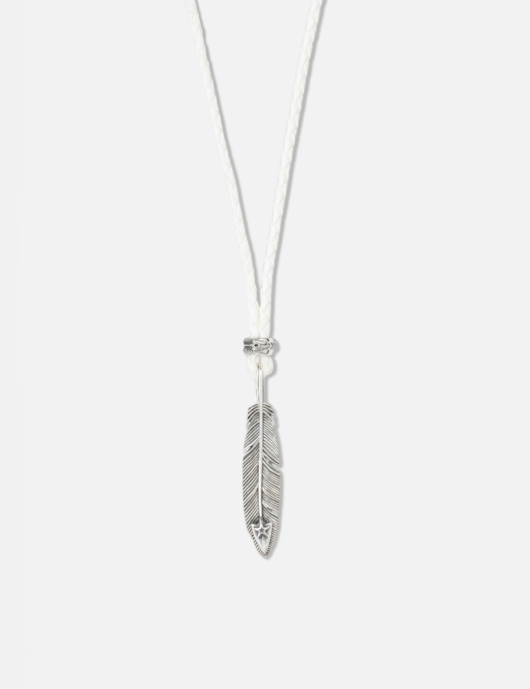 CS Navajo Hollow Star Right Arrow Feather Pendant With 2 Beads view 6