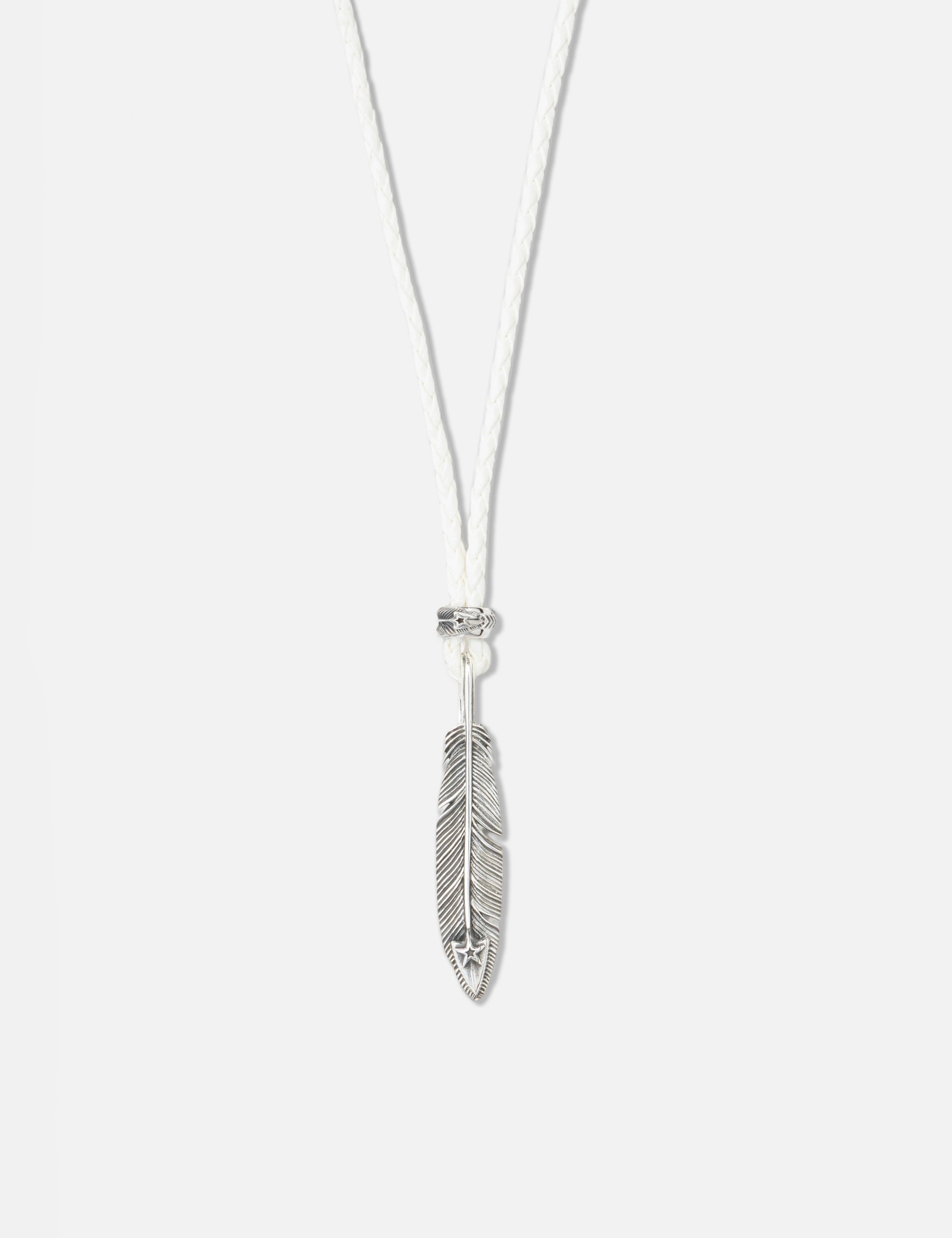 CS Navajo Hollow Star Right Arrow Feather Pendant With 2 Beads view 13
