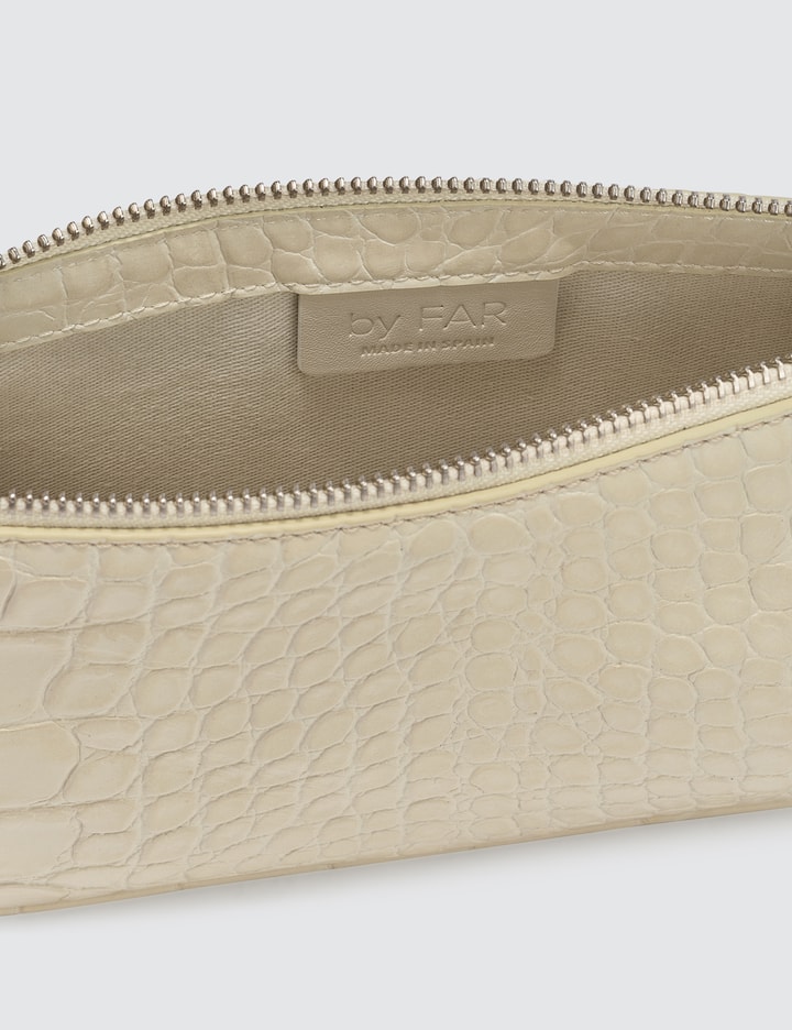Rachel Cream Croco Embossed Leather Bag Placeholder Image