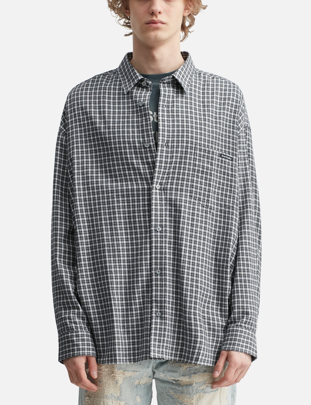 Flannel Button-Up Shirt view 18