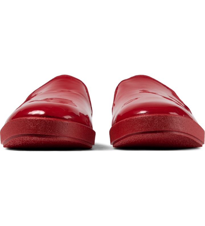Red Vinyl Slip-on Shoes Placeholder Image