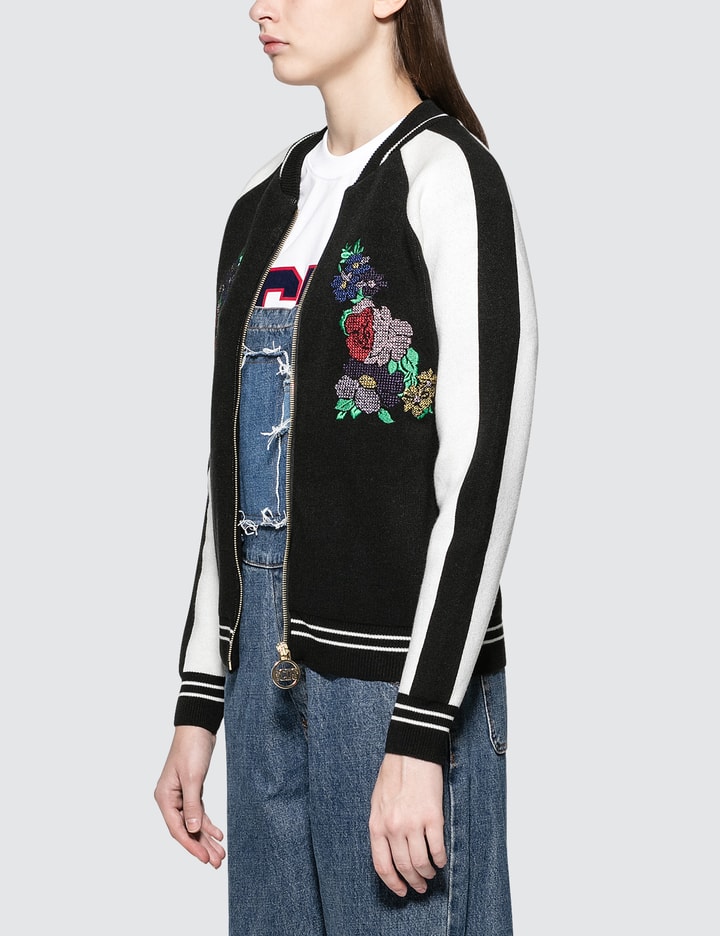 Short Flower Bomber Jacket Placeholder Image