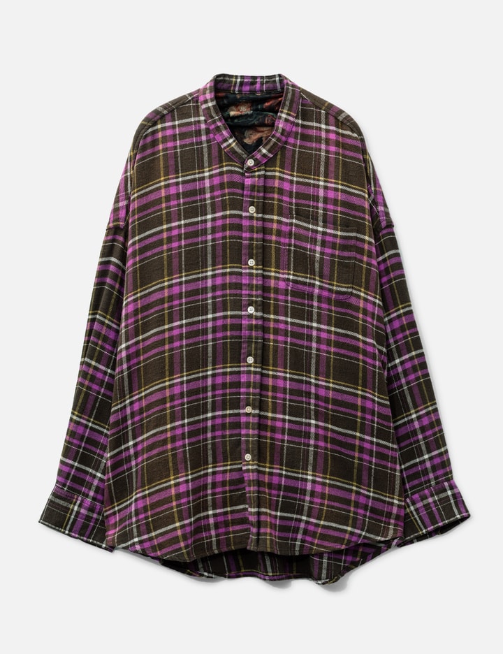 R13 Scarf Inset Drop Neck Shirt