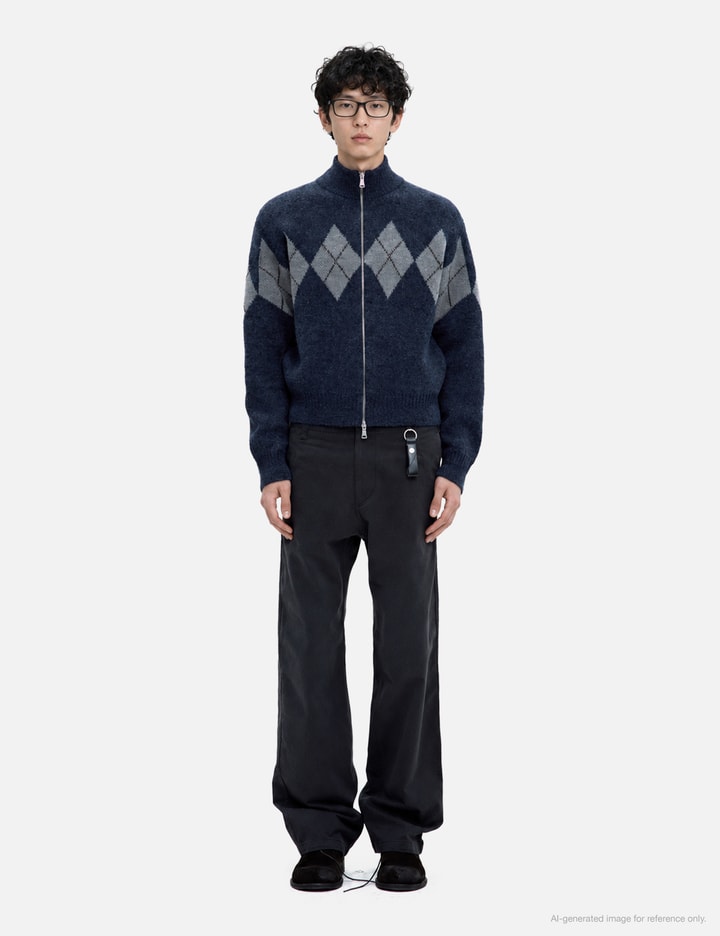 COOR Inside Out Argyle Zip-Up