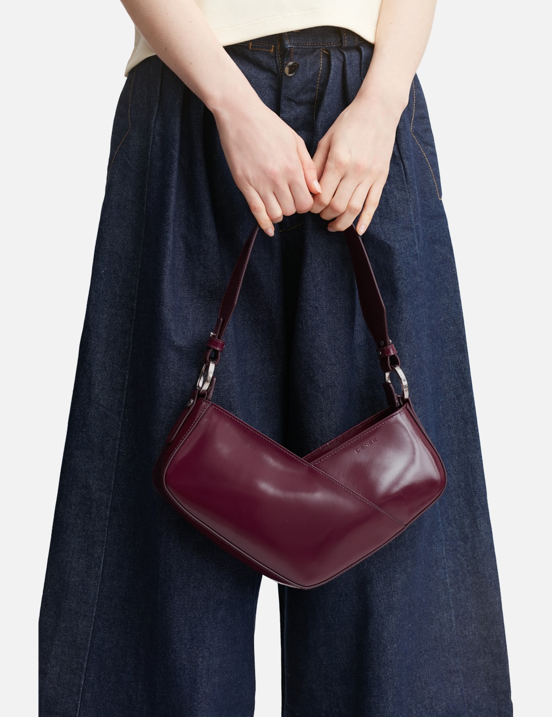 Venere Cube Burgundy Semi Patent Leather view 20