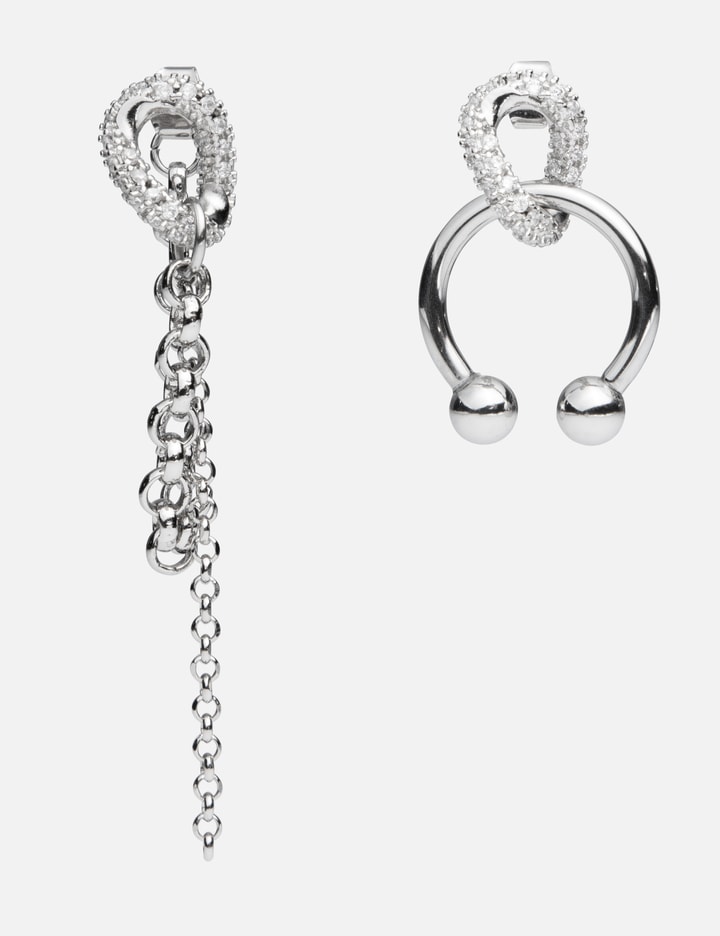 Justine Clenquet Holly Earrings In Silver