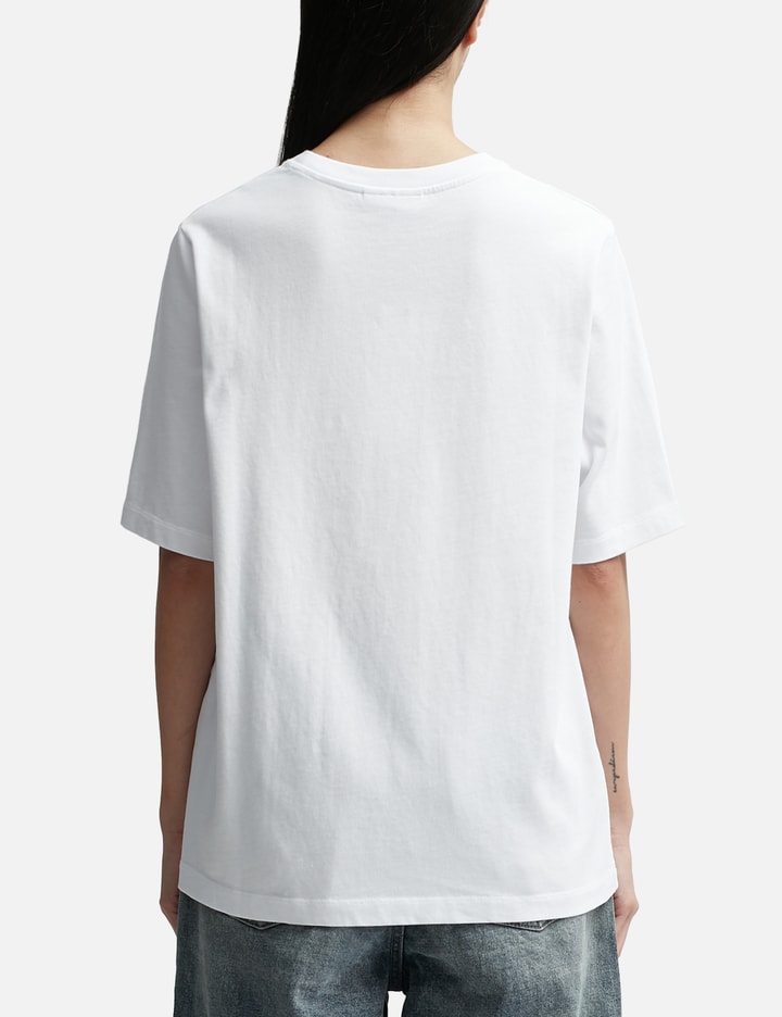 Shop Maison Kitsuné Flowers Comfort T-shirt In White