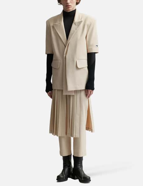 Short Sleeves Mix Media Blazer view 15