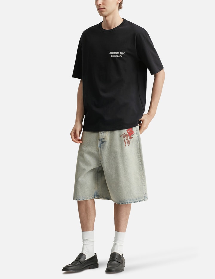 WACKO MARIA Mulholland Drive / Washed Heavy Weight Crewneck T-Shirt