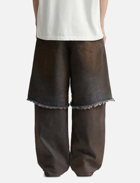 Overlayed Denim Trousers view 13