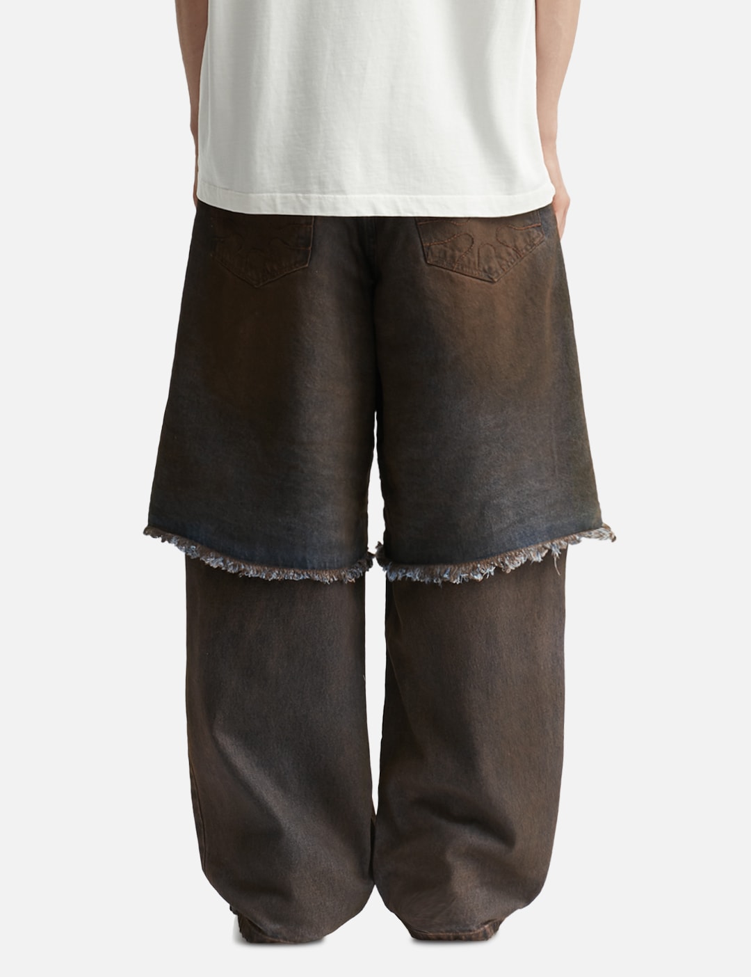 Overlayed Denim Trousers view 14