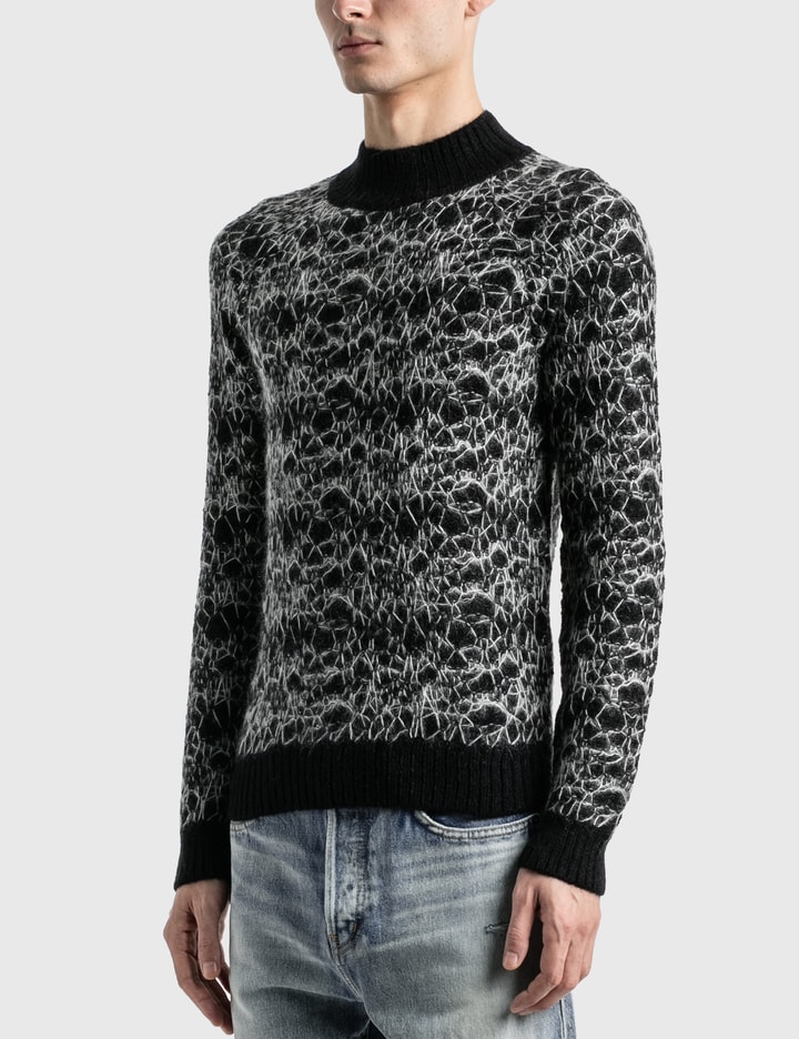 Wool Spider-Web Jacquard Sweater Placeholder Image
