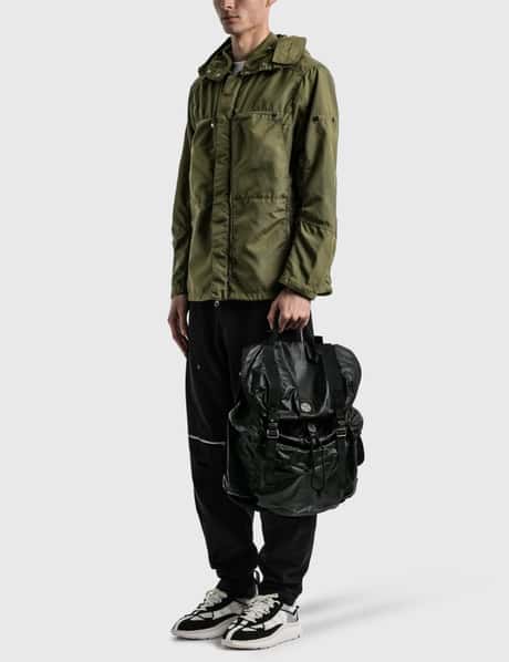 Stone Island - Mussola Gommata Canvas Print Backpack | HBX 