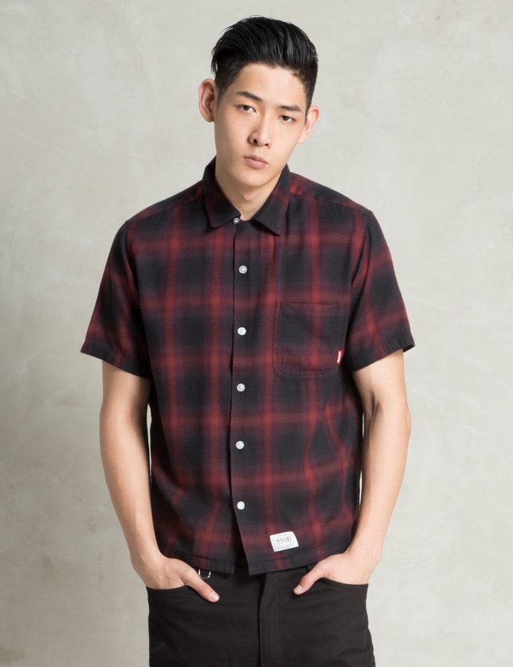 Red Ombre Check S/S Shirt Placeholder Image