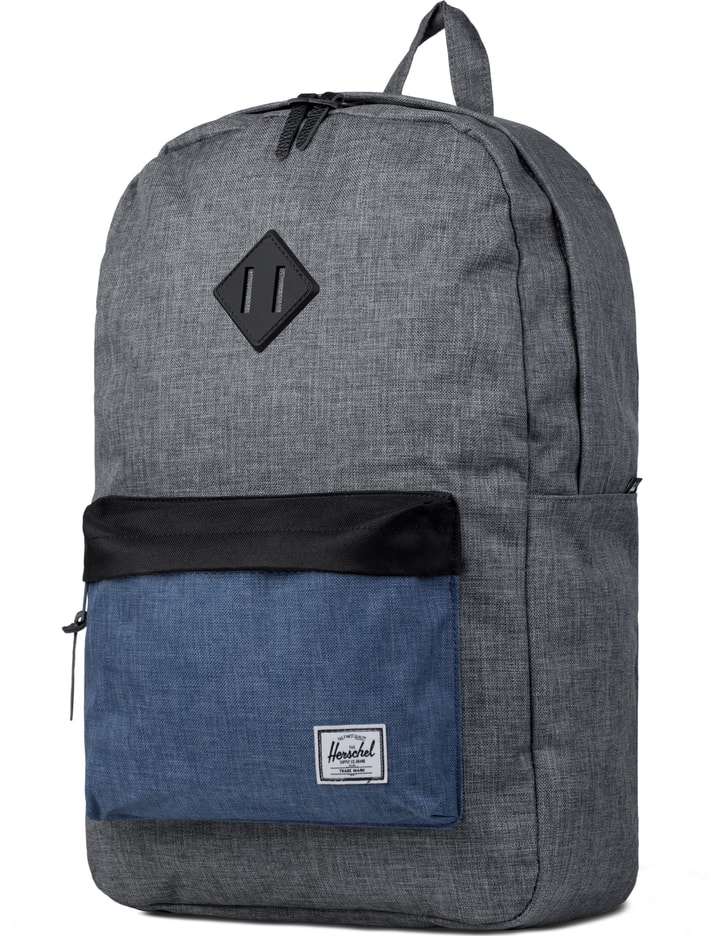 Charcoal Crosshatch/Navy Crosshatch/Black/Rubber Heritage Backpack Placeholder Image