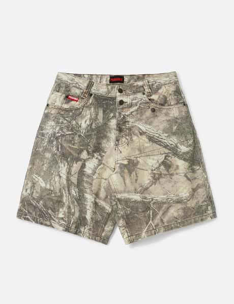 Pleasures Hunt Canvas Jorts