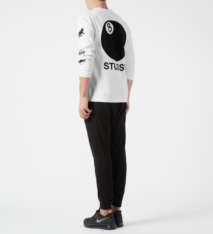 White Crown Collage Crewneck Sweater Placeholder Image