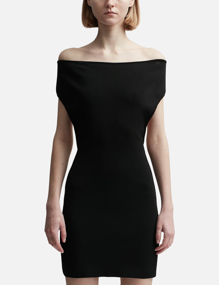 Shop Jacquemus La Robe Cubista Mini Dress In Black