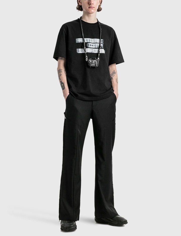 PANELLED WIDE LEG TAILORED TROUSERS Placeholder Image