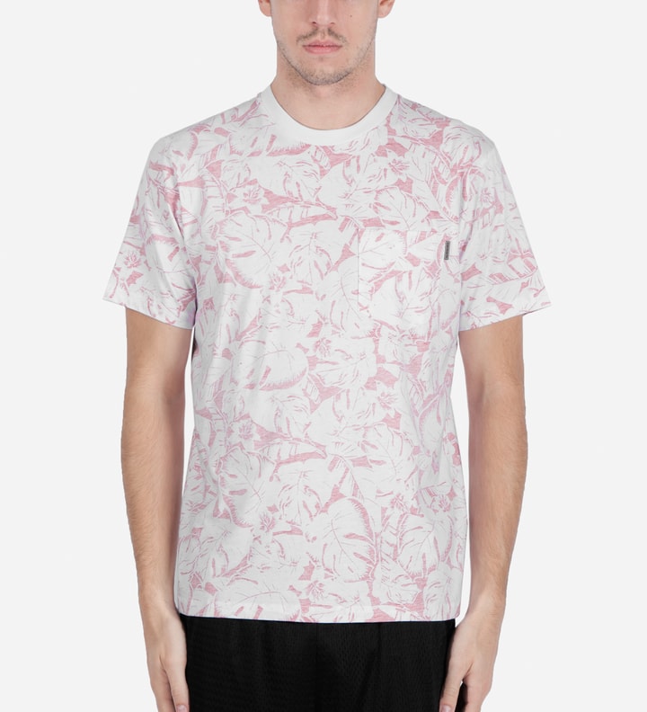 Red/White Lotus Print S/S Howe T-Shirt Placeholder Image