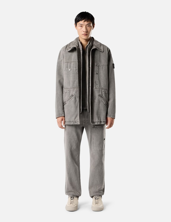 Stone Island Mineral Dyed Cotton Gabardine-TC Jacket With Removable Vest