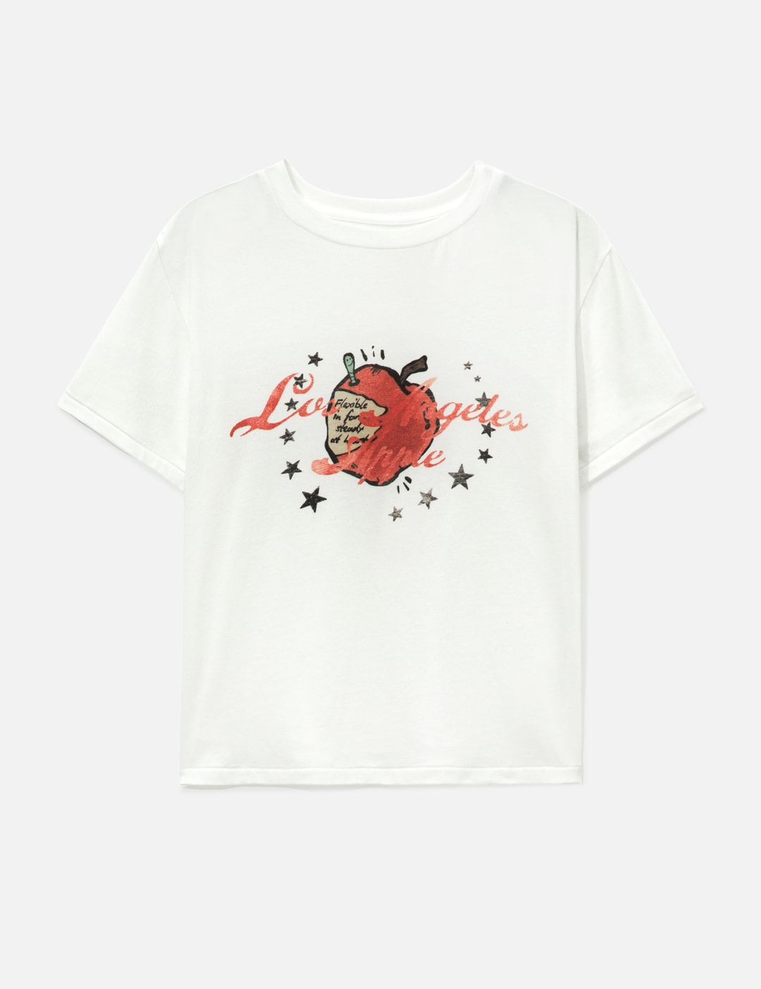 Glowny Apple Graphic Tee In White