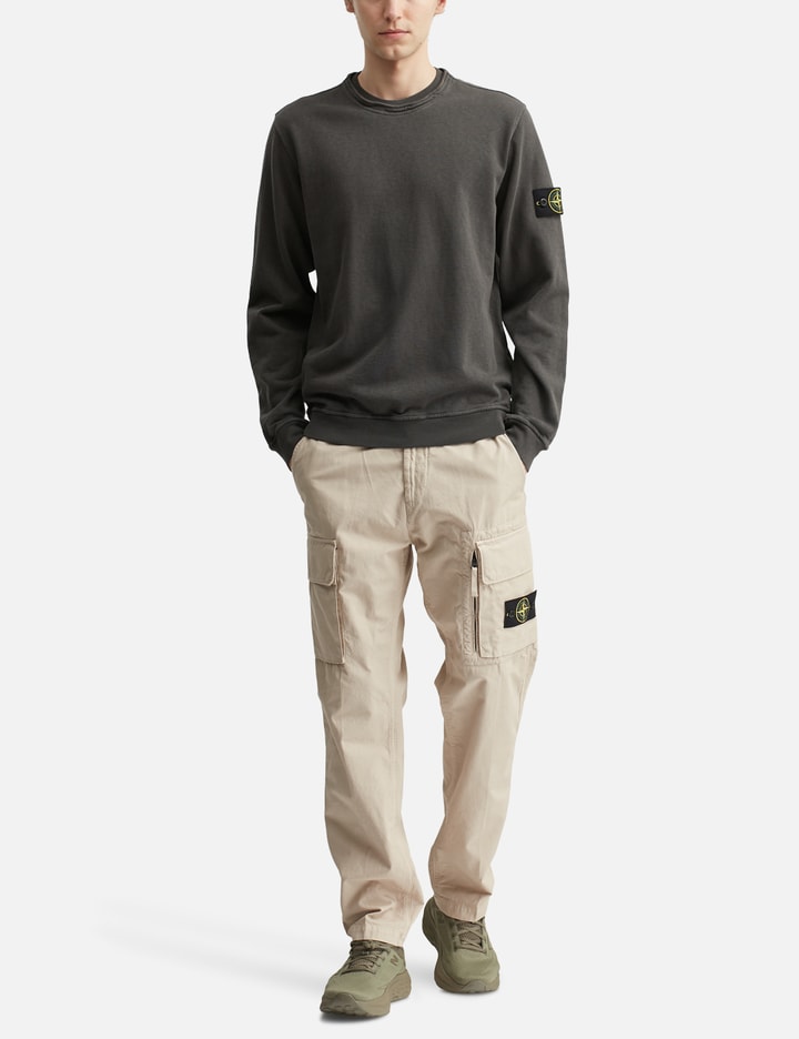 Stone Island GARMENT DYED MALFILE FLEECE SWEATSHIRT