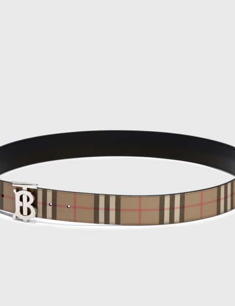 Burberry Reversible Monogram Motif Vintage Check Belt , Size: 85